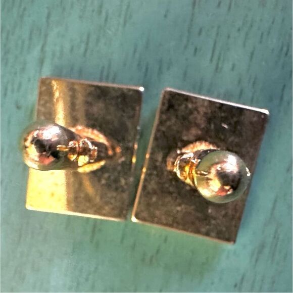 Gold tone vintage cufflinks - Picture 3 of 6